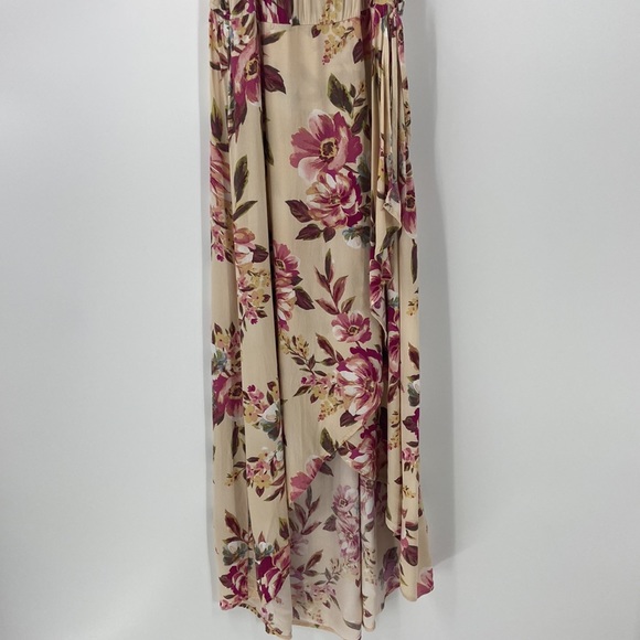 Band of Gypsies long floral faux wrap dress boho medium - Picture 5 of 15